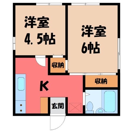 下館駅 徒歩8分 1階の物件間取画像